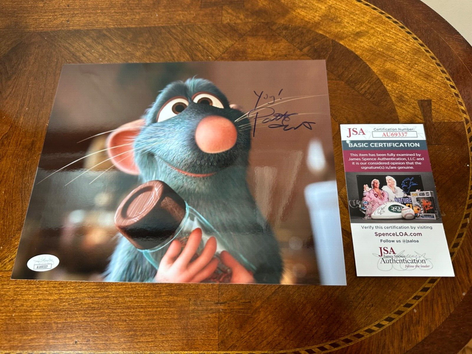 Patton Oswalt Signed Glossy 8×10 Photograph Remy Disney’s Ratatouille JSA