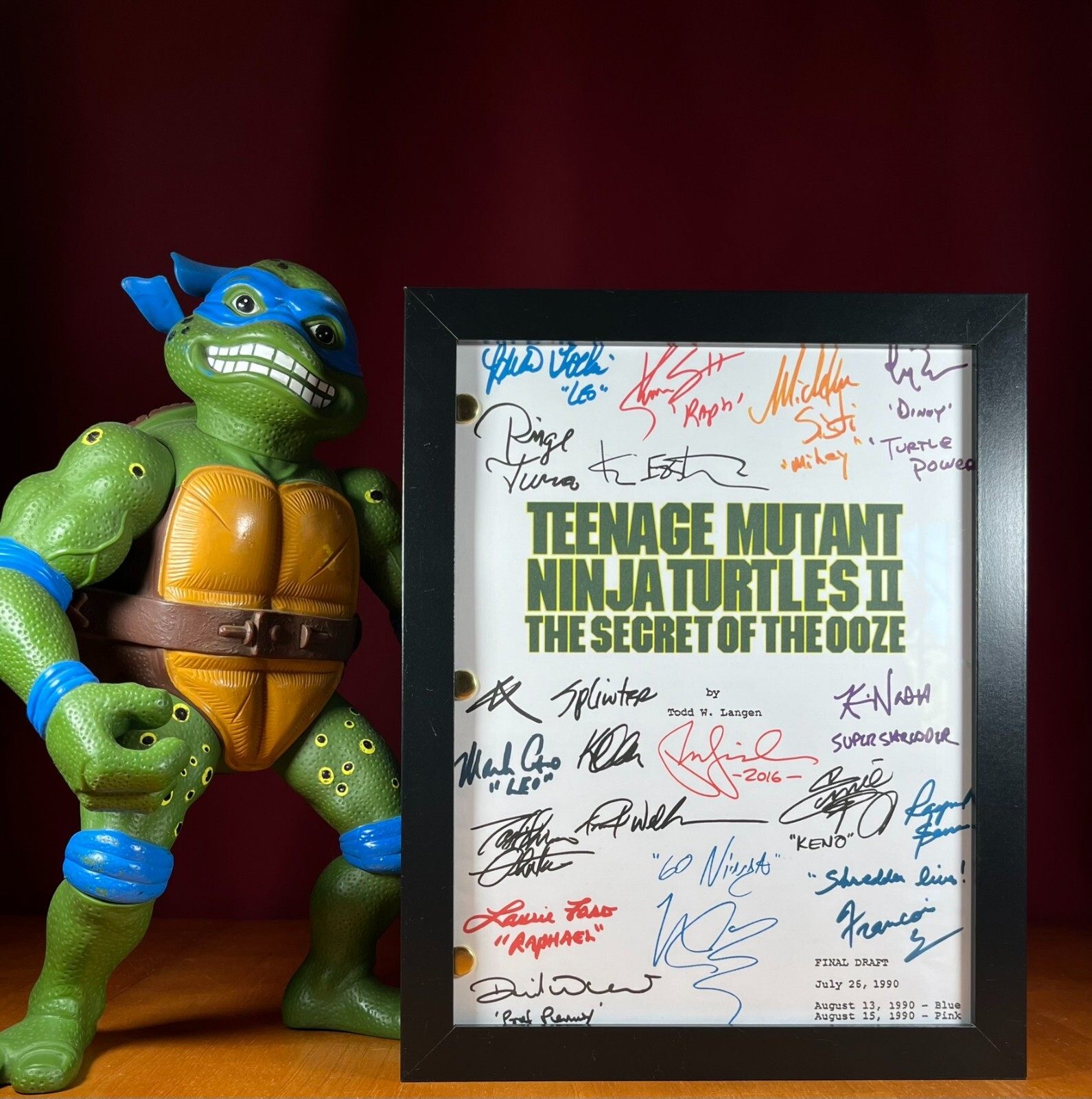 Teenage Mutant Ninja Turtles Trilogy Scripts Signed- Autograph Reprints- TMNT