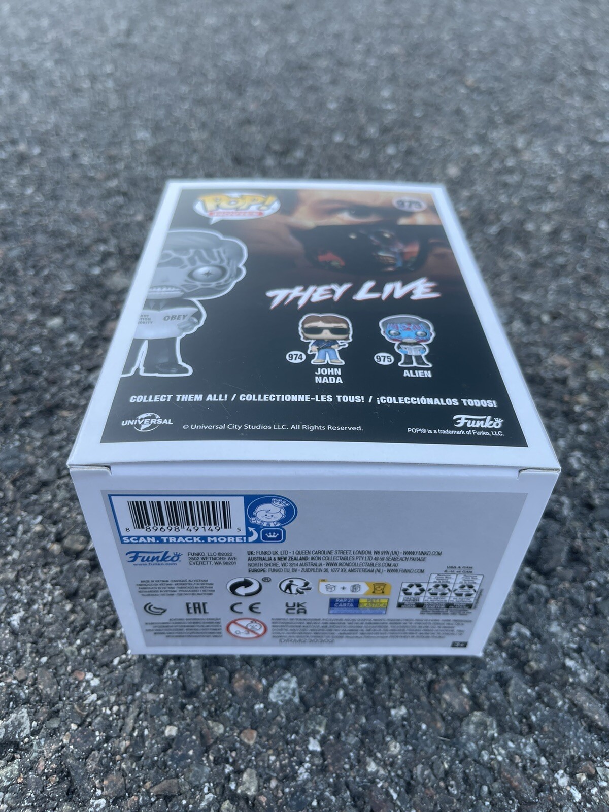 John Carpenter SIGNED ALIEN CHASE FUNKO POP 975 THEY LIVE PSA COA AUTOGRAPHED