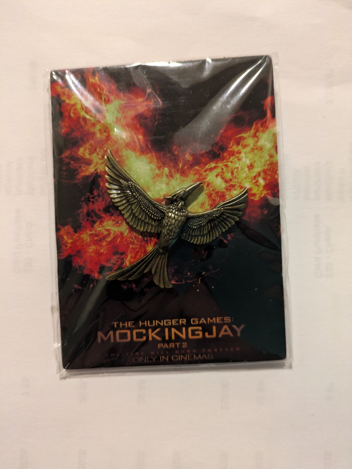 Hunger Games Katniss Everdeen Mockingjay Jacket Lapel Pin Brooch