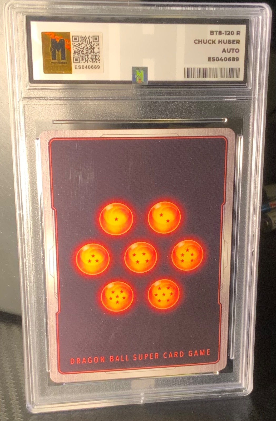 Chuck Huber Signed Android 17 Dragon Ball Card Slab MAS Authentication