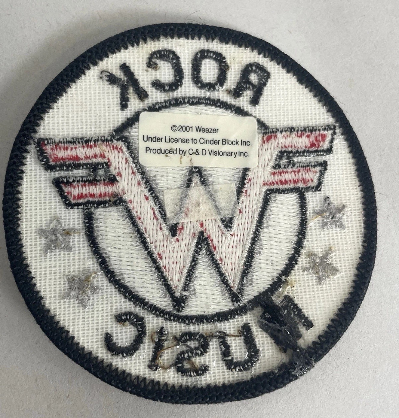 Weezer Band VTG 2001 Patch CinderBlock Concert =W= Green Album Alt Rock