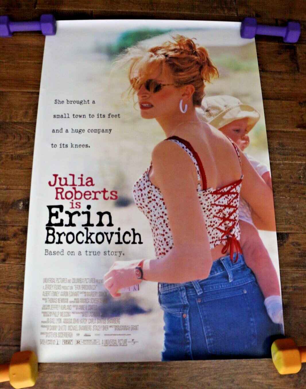 Erin Brockovich 2000 Original DS Movie Poster 27×40 Double Sided Julia Roberts