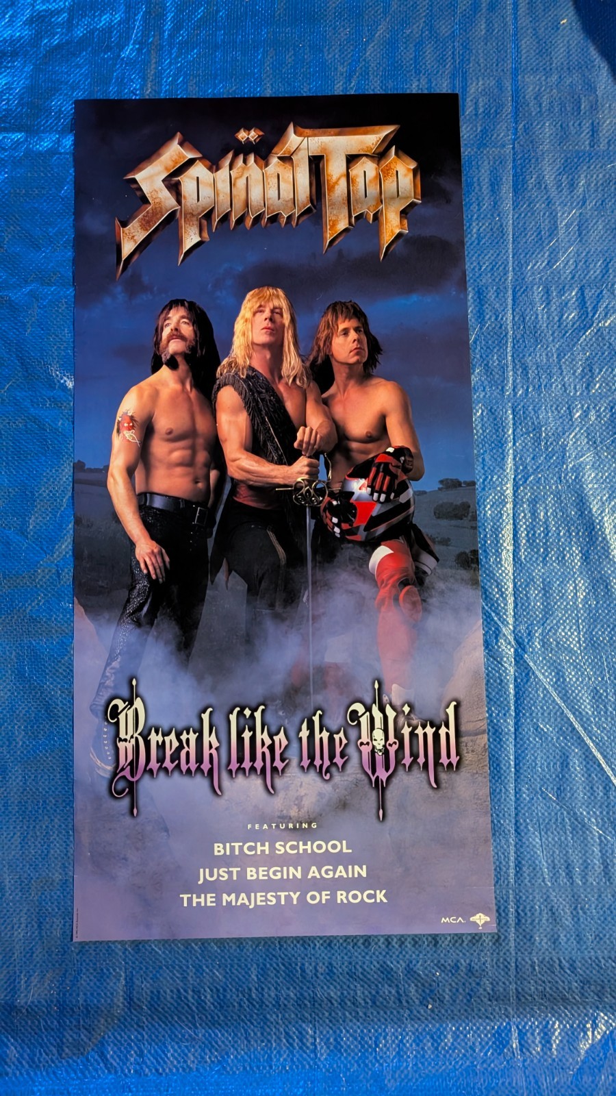 SPINAL TAP “BREAK LIKE THE WIND” Original Promo Poster 1992, 14” X 30”