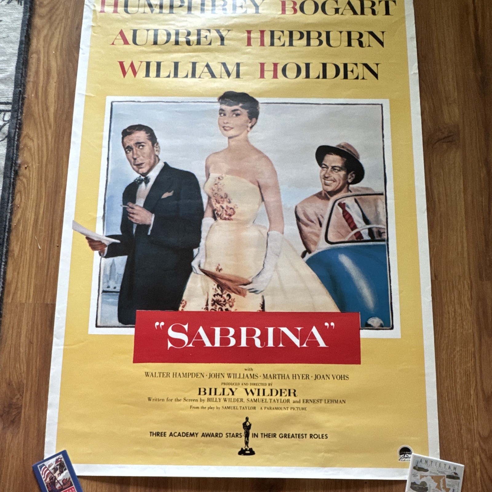 Sabrina Movie Poster – Humphrey Bogart Audrey Hepburn William Holden