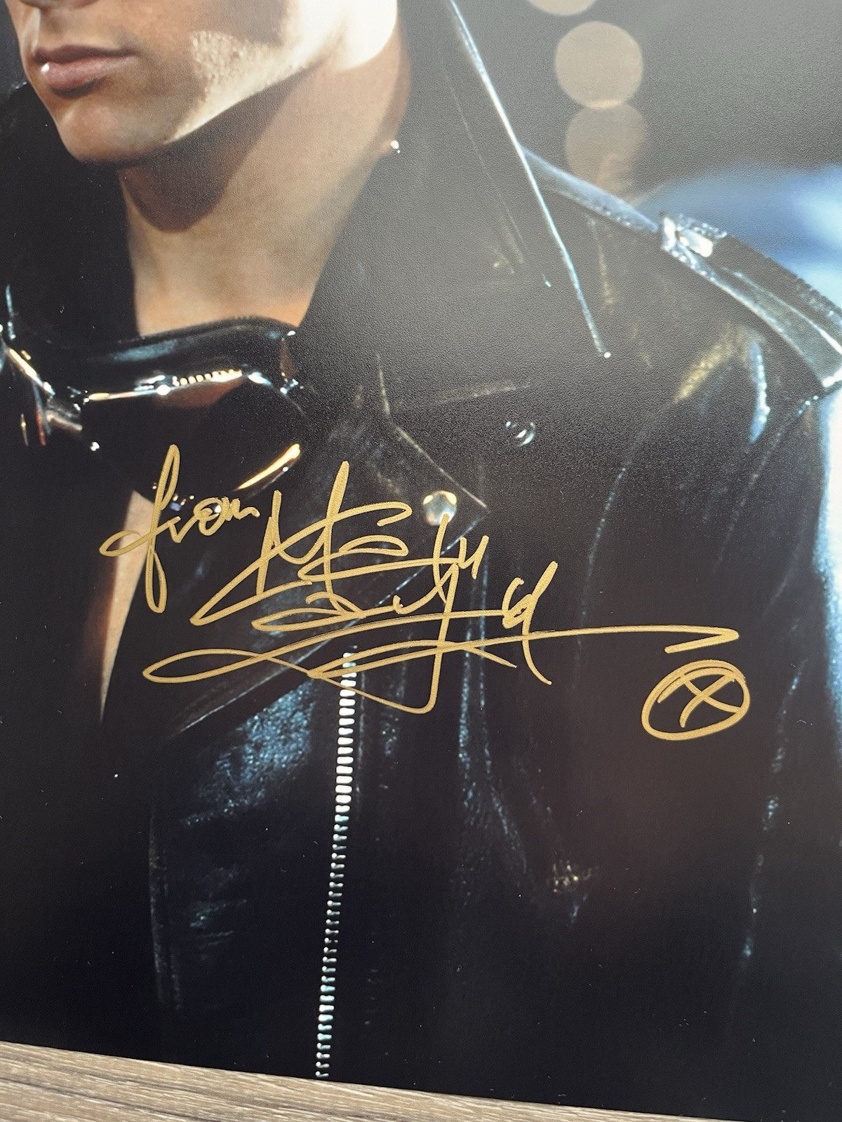 Maxwell Caulfield Signed Michael Carrington 11×14 Photo Beckett COA Grease 2