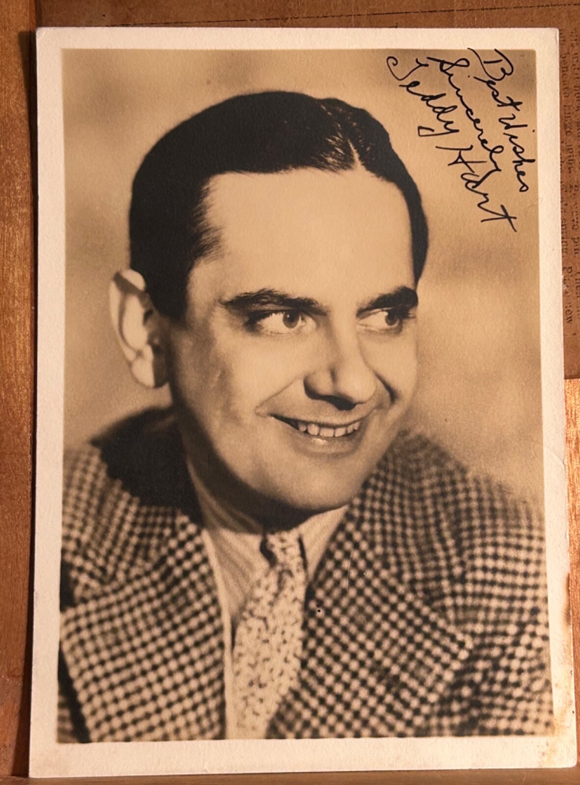 TEDDY HART—SIGNED PHOTO—ROOM SERVICE•3 MEN ON HORSE•GROUCHO•LORENZ HART Bro