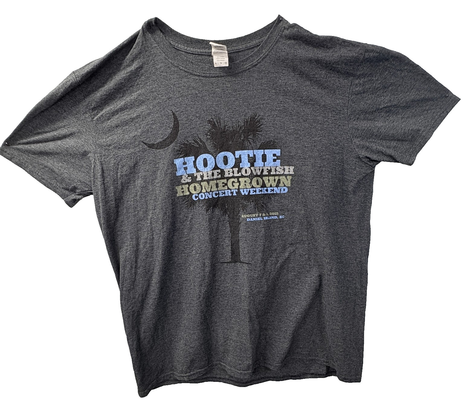 Hootie & the Blowfish Homegrown Concert Weekend 2015 T-Shirt XL Gildan Softstyle