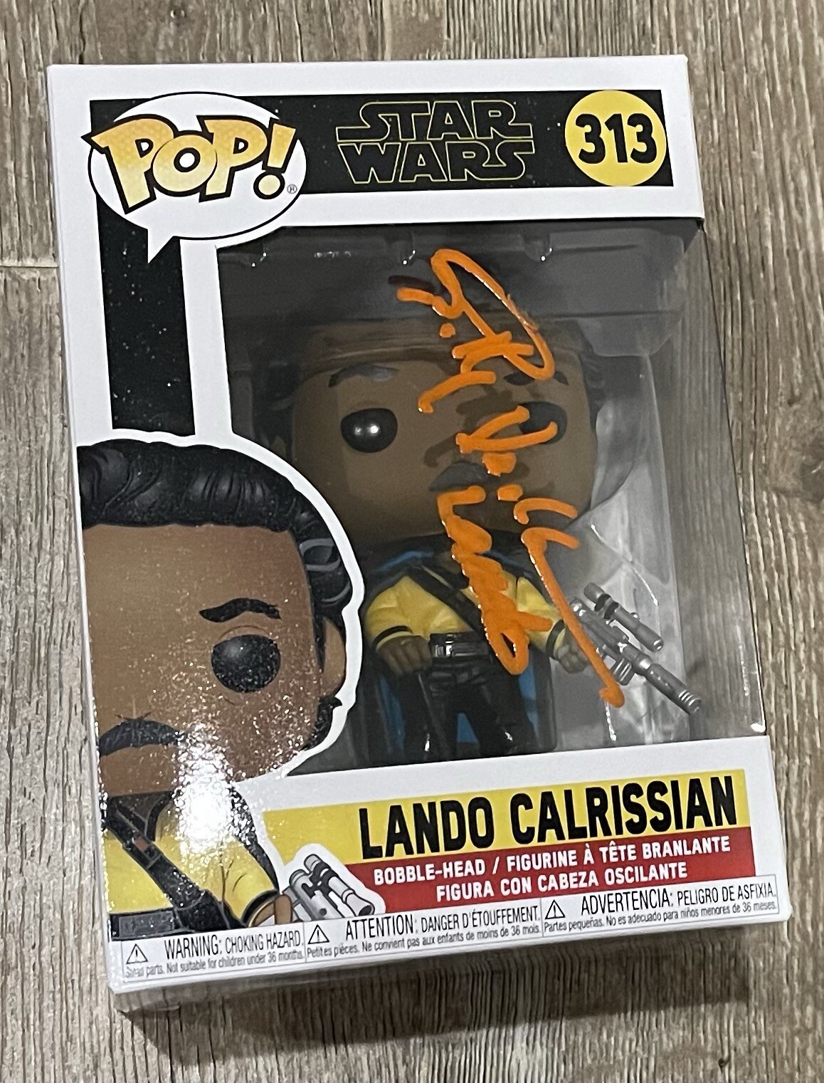 BILLY DEE WILLIAMS SIGNED STAR WARS LANDO CALRISSIAN FUNKO #313 INSCRIBED JSA