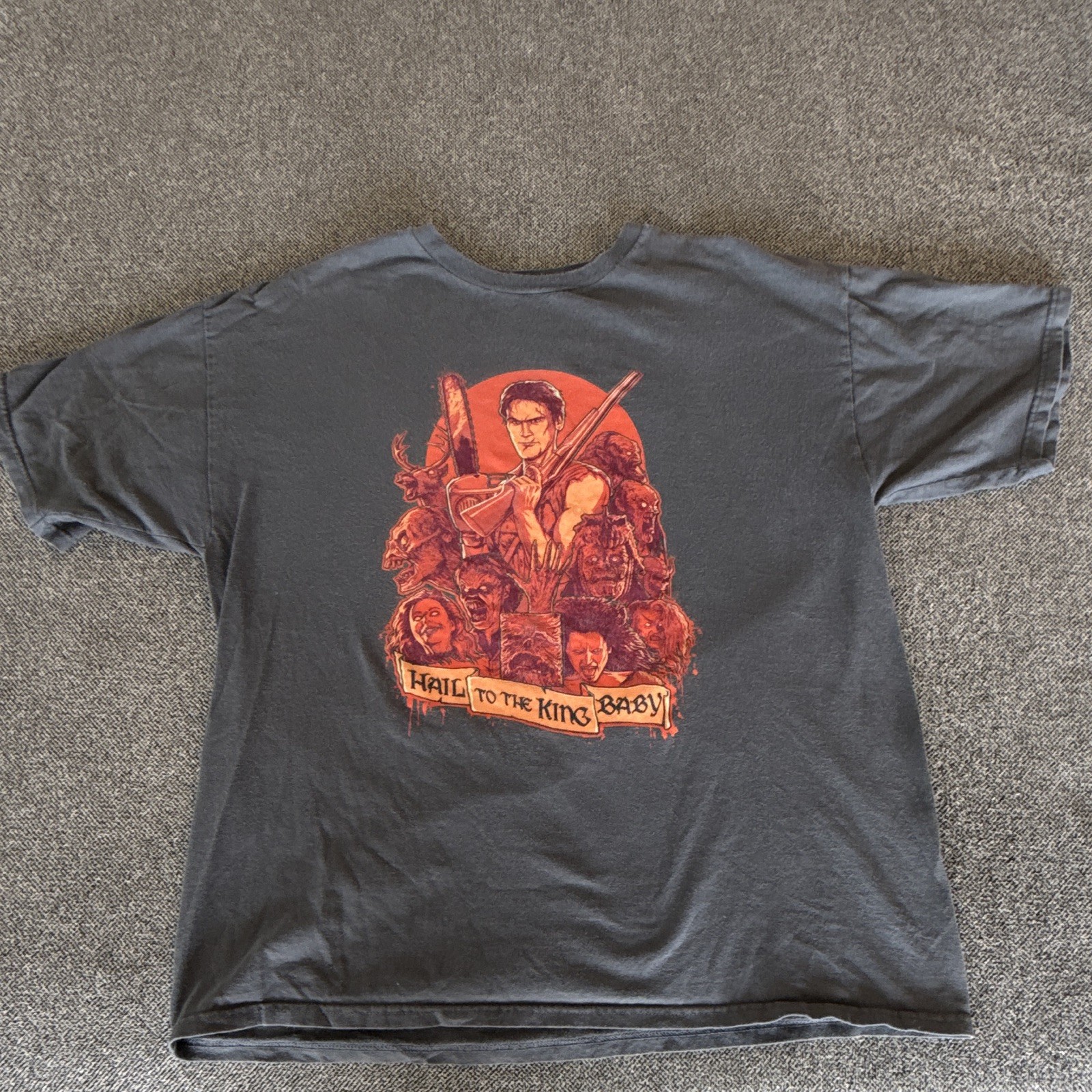 “Hail to the King Baby” Movies Graphic Print Promo T-Shirt Tee