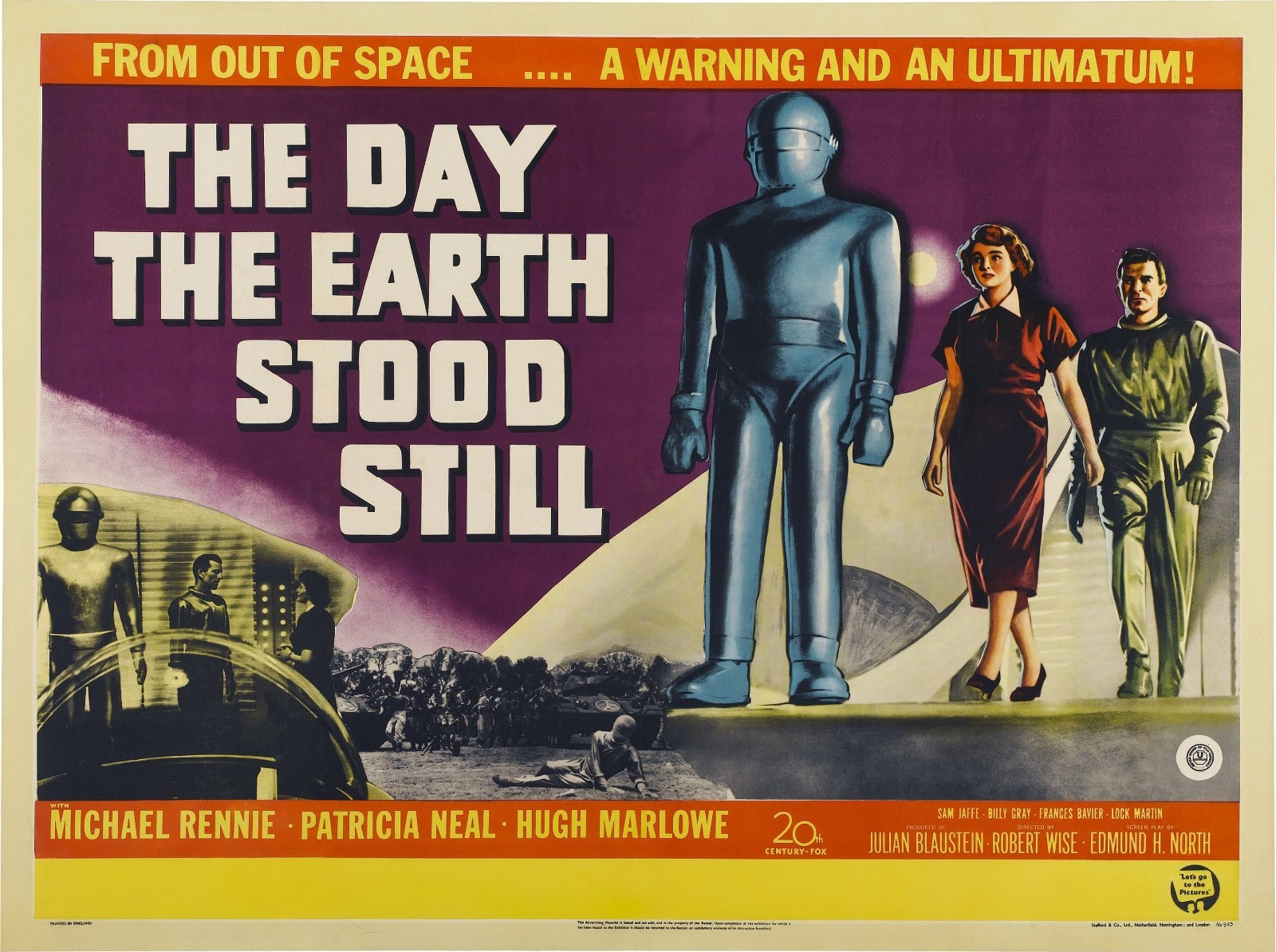 The Day The Earth Stood Still movie poster – 12 x 16 inches – Michael Rennie