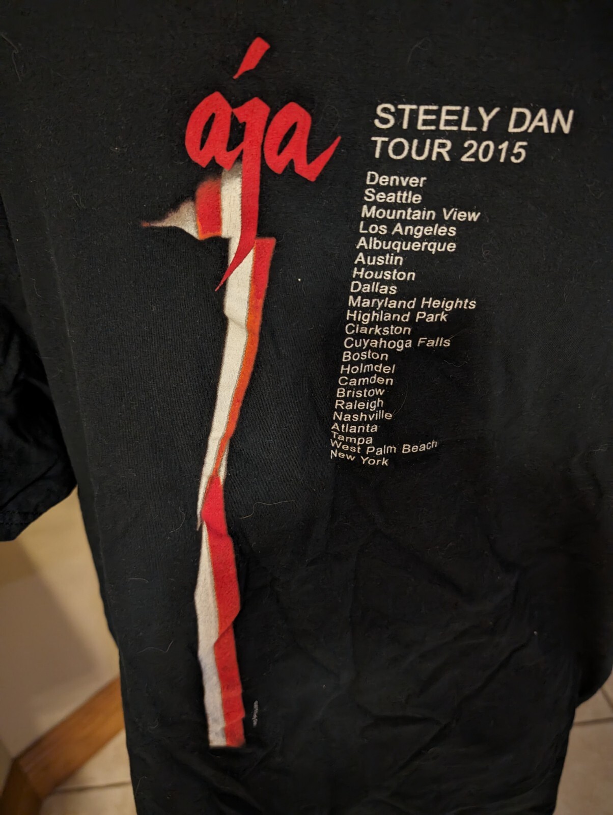 Gildan Soft style Ring Spun Steele Dan 2015 Tour Concert Shirt Sz XL