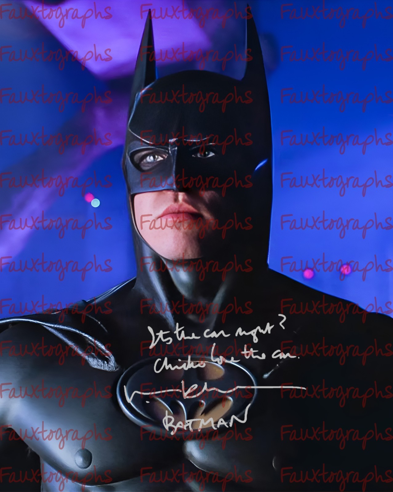 VAL KILMER Signed 8×10 BATMAN FOREVER Autograph! REPRINT! #2