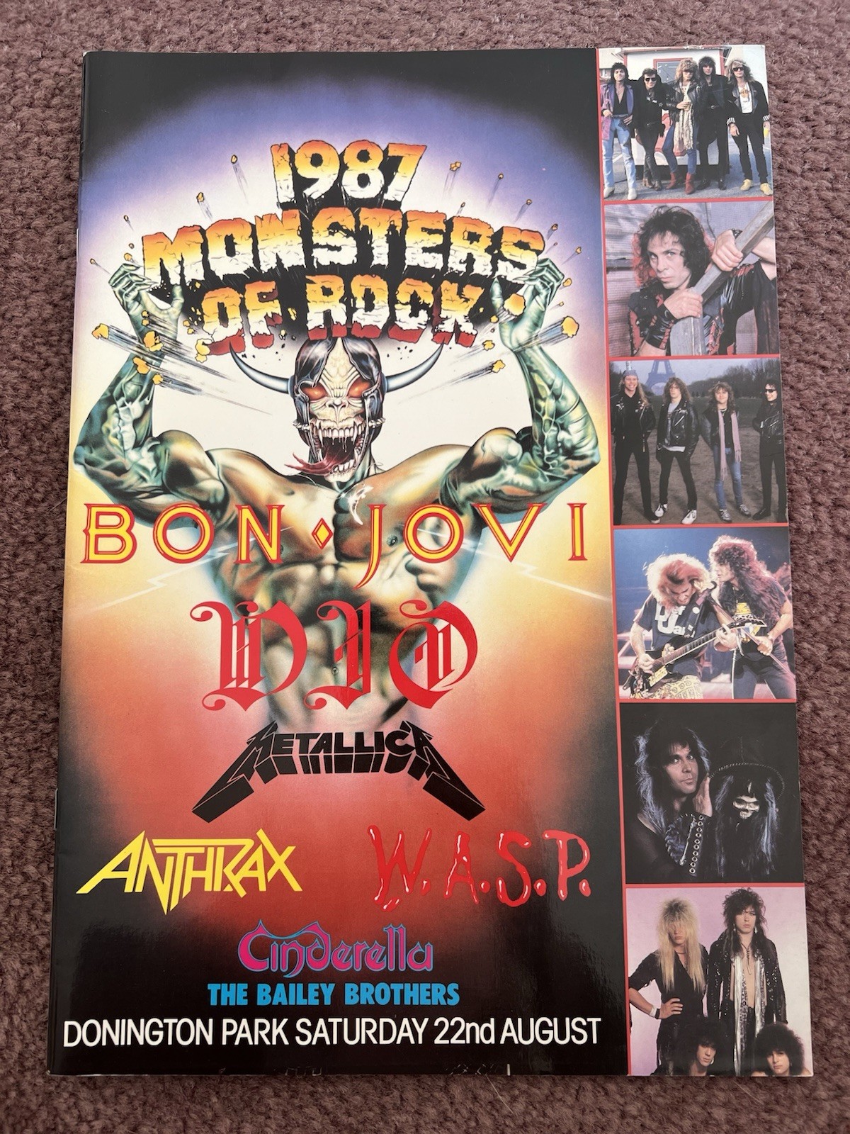 Monsters Of Rock Tour Program 1987