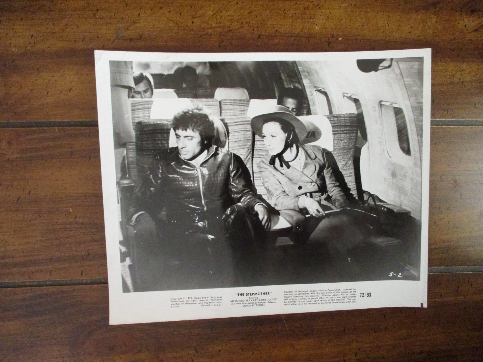 Katherine Justice/Alejandro Rey(THE STEPMOTHER)1972 10 x 8 B & W Press Photo