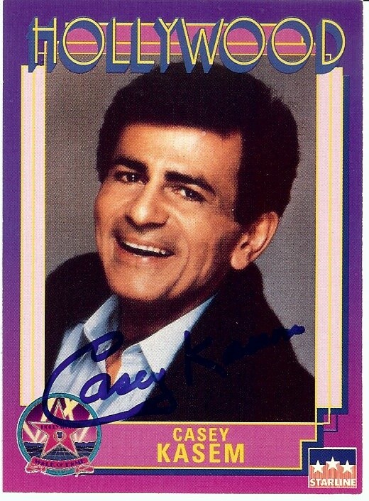 Casey Kasem Signed Autographed 1991 Starline Trading Card Disc Jockey GX19686