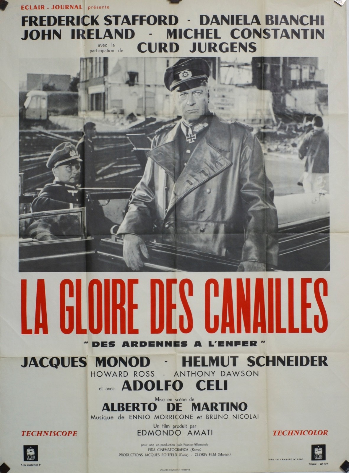 LA GLOIRE DES CANAILLES FREDERICK STAFFORD ORIGINAL MOVIE POSTER 120×160