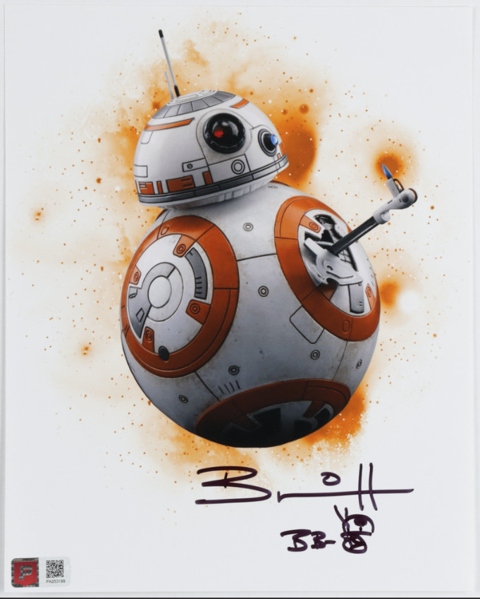 BRIAN HERRING “BB-8” Signed Star Wars 8×10 Photo (Prestine Authentic COA)