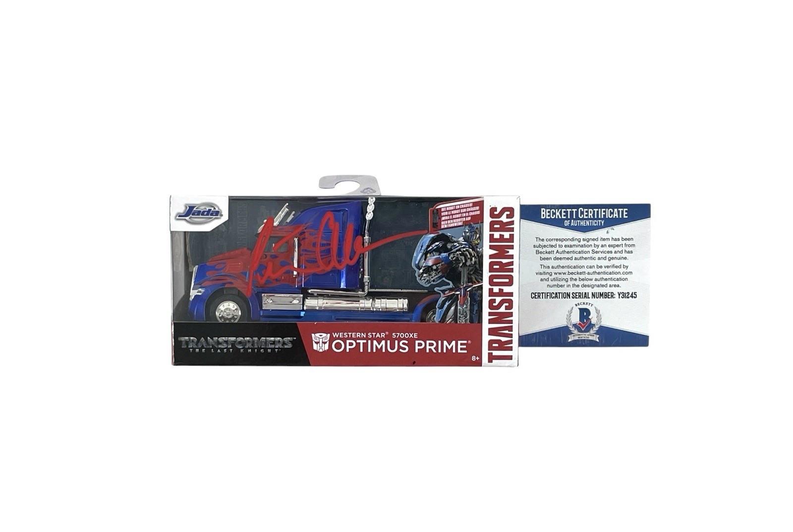 Peter Cullen Autographed Transformers Optimus Prime Truck Hand Signed Beckett