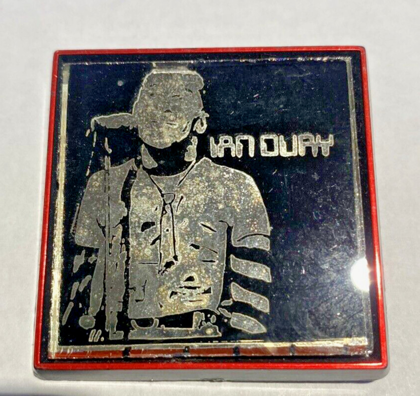 Vintage 1980’s Ian Dury Rare New Wave Punk 1-1/2″ Mirrored Pinback Button