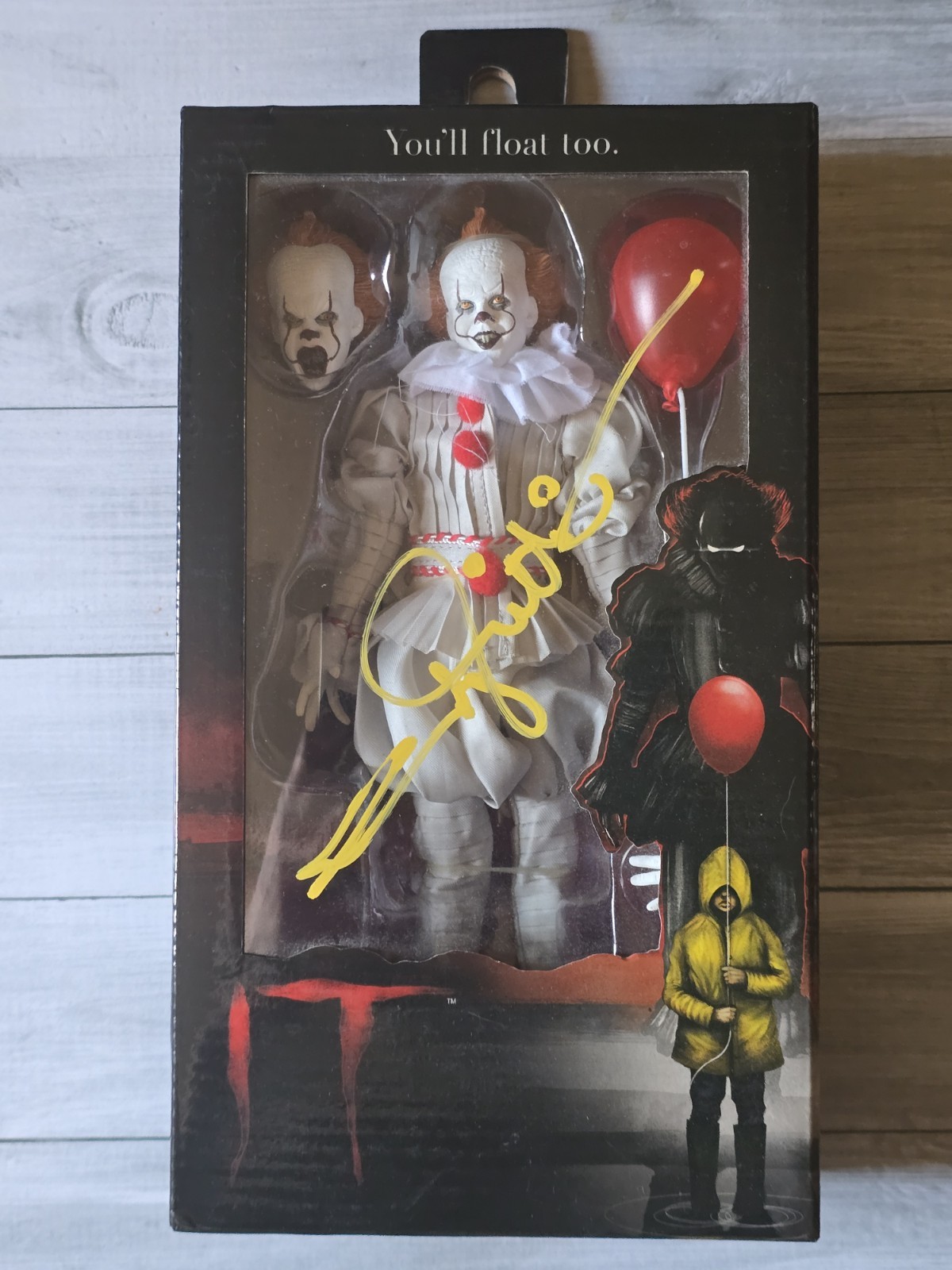 Andy Muschietti Signed Autographed Pennywise IT Clothed Neca no coa