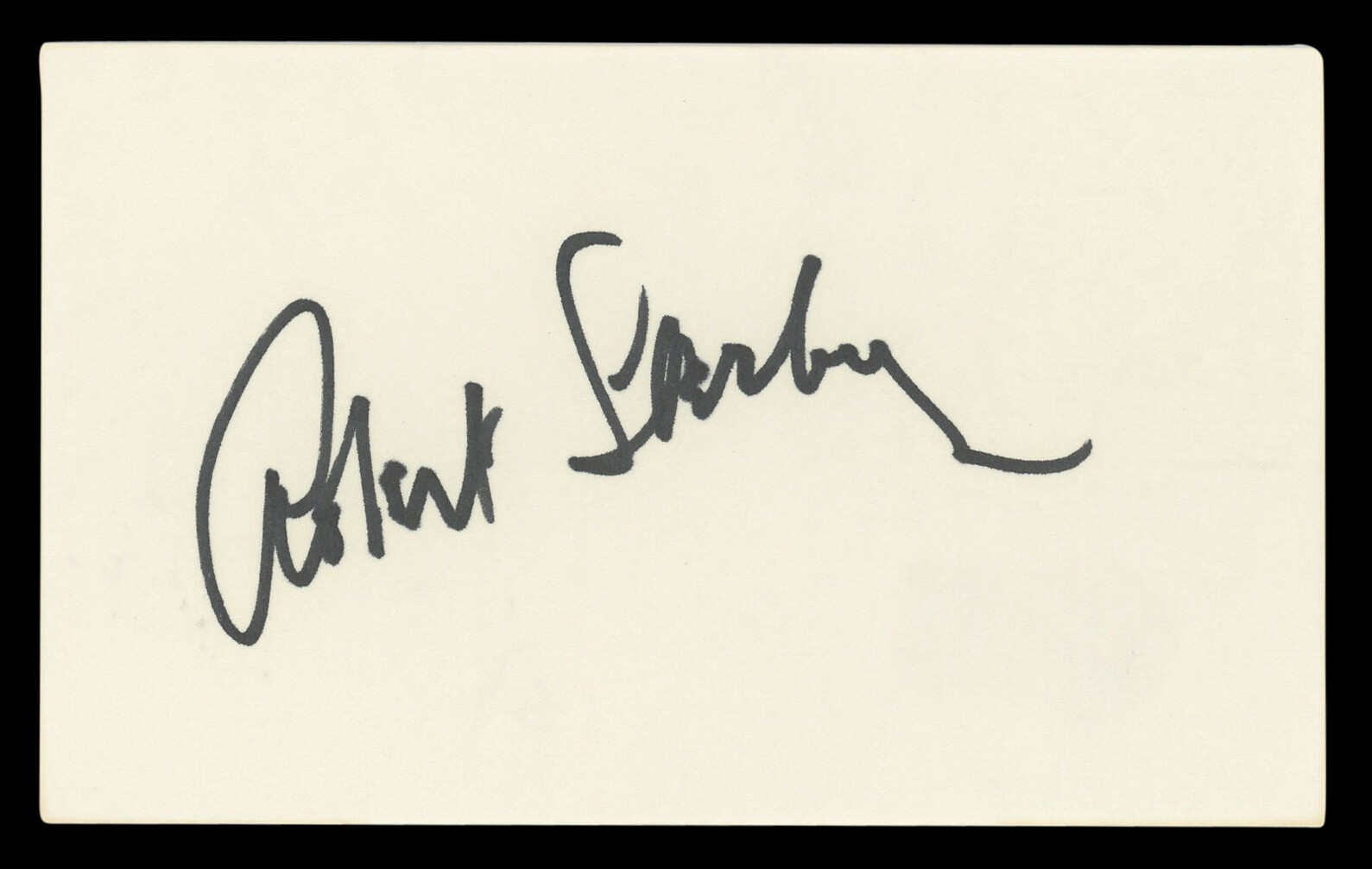 Robert Sterling Roughshod Authentic Signed 3×5 Index Card BAS #BL96893