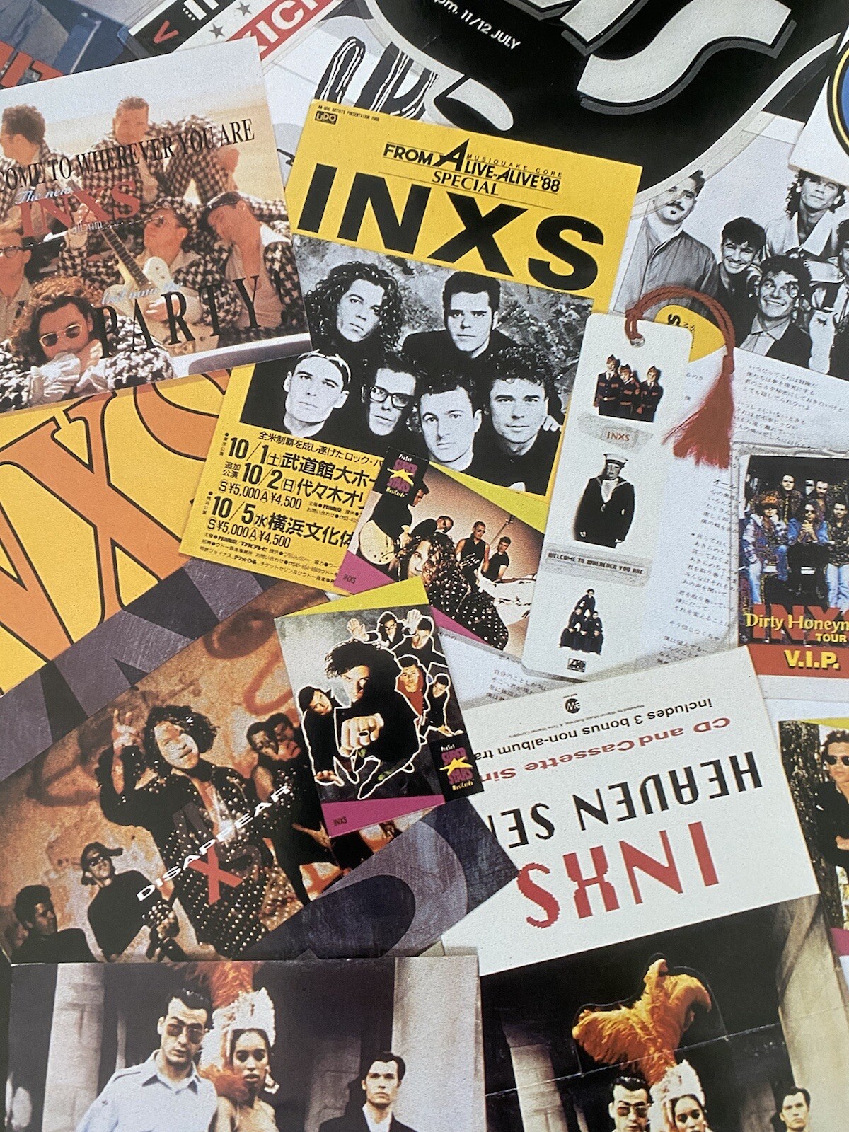 INXS Shine Like it Does The Anthology Double Sided Promo Poster 18X24 Never Hung