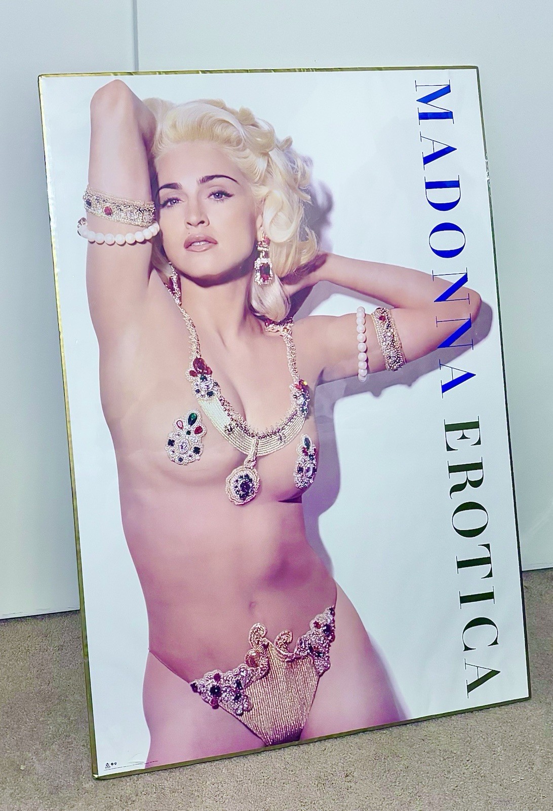 MADONNA PROMO LRG SEALED THICK STANDING 39×27 EROTICA BODYSUIT FOAMCORE POSTER