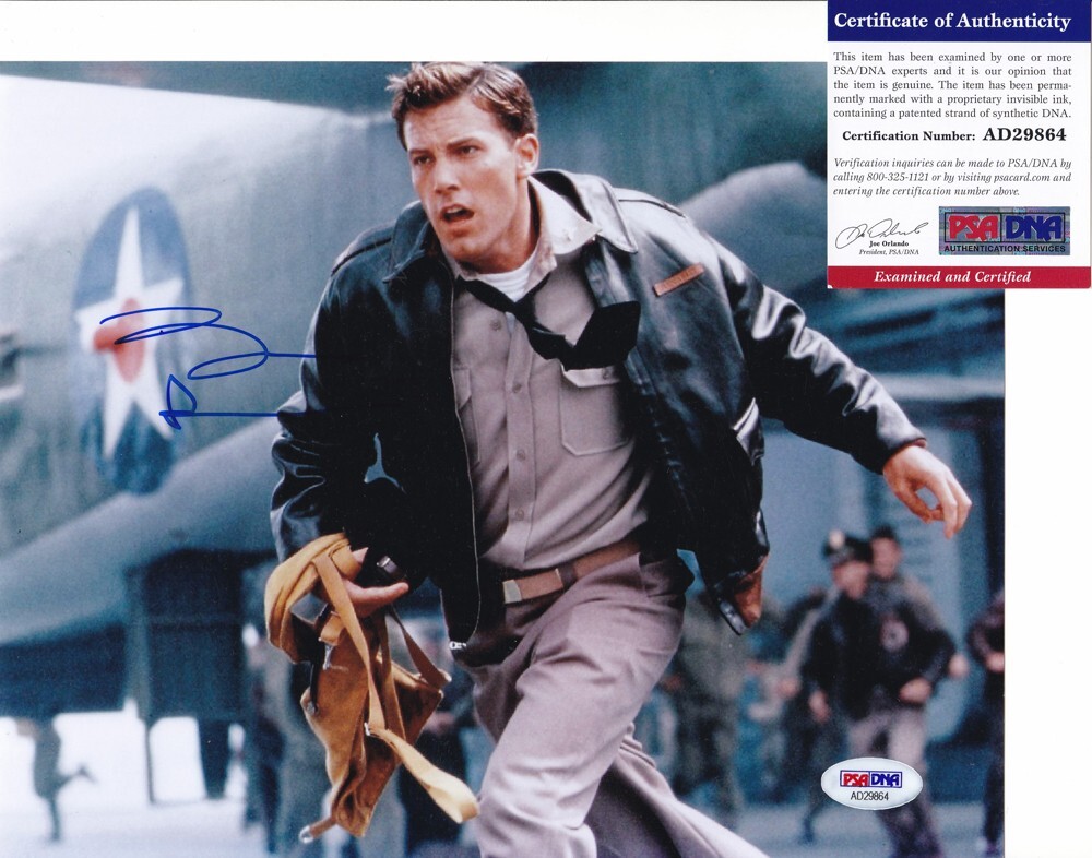 Ben Affleck Pearl Harbor Signed Autograph 8×10 Photo PSA/DNA COA A