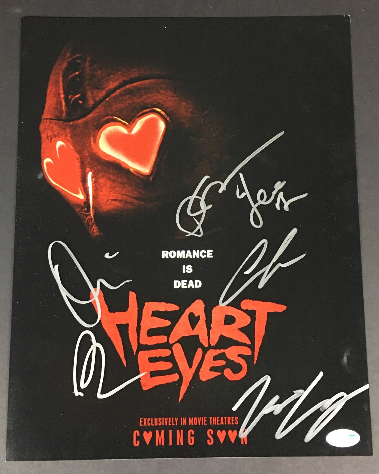 HEART EYES CAST 6 SIGNED 11X14 PHOTO ACOA AUTOGRAPH COA OLIVIA HOLT