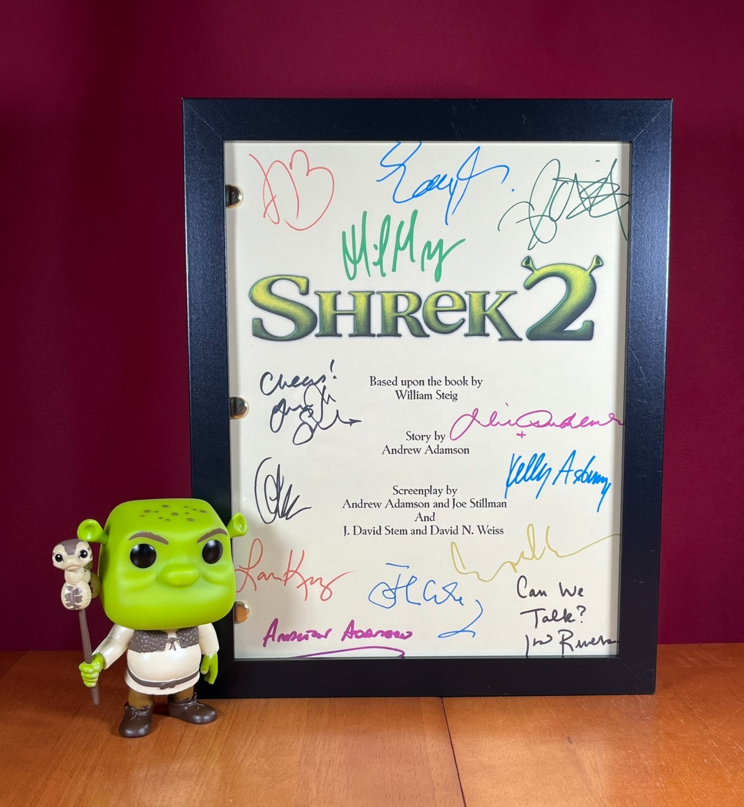 Shrek 2 Script Cast-Signed- Autograph Reprints- 103 Pgs- Full Script- Mike Myers