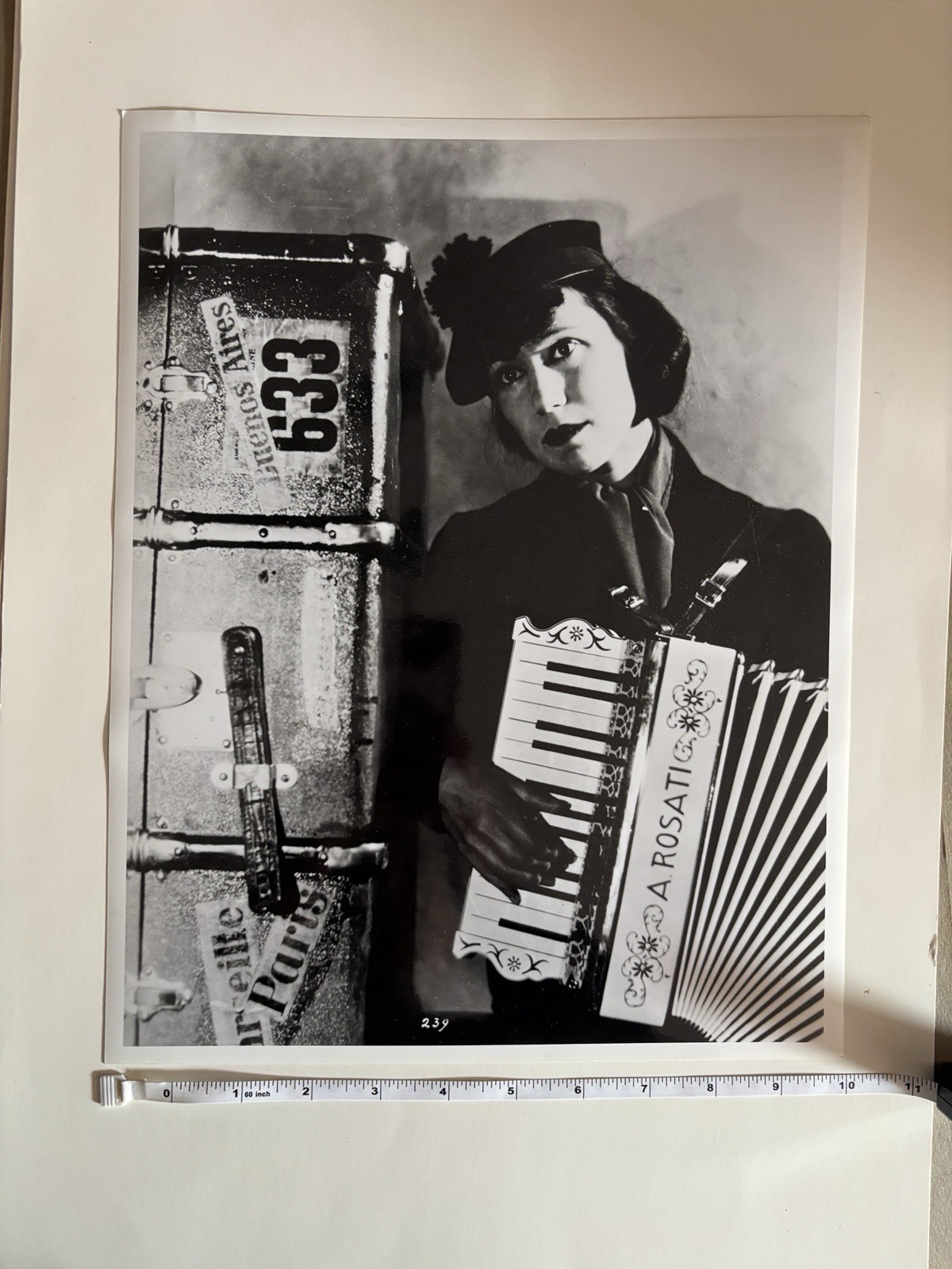 LOTTE LENYA publicity 10×14 Accordion Kurt Weill