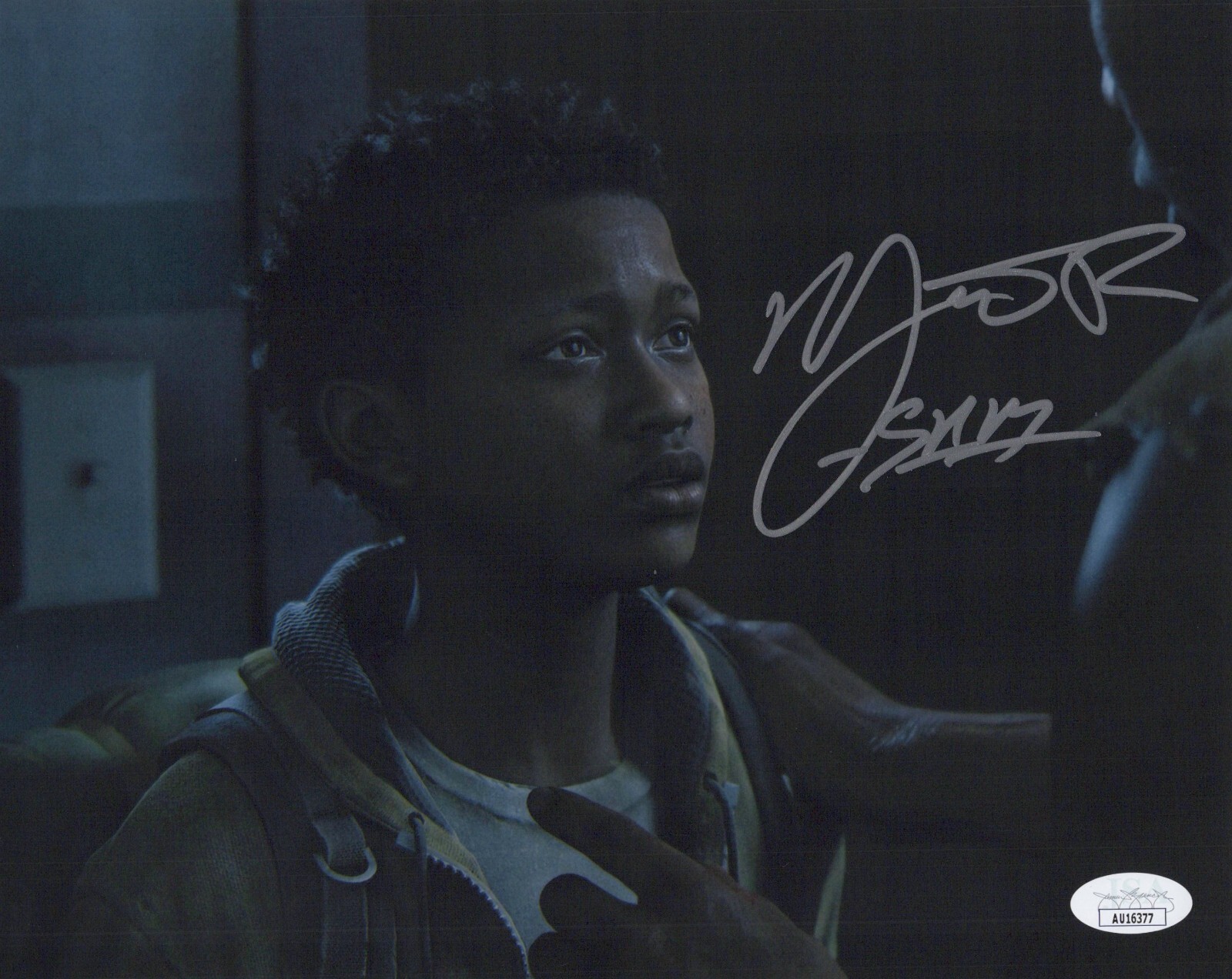 Nadji Jeter Signed 8×10 The Last of Us Sam Autograph Photo Videogame JSA COA