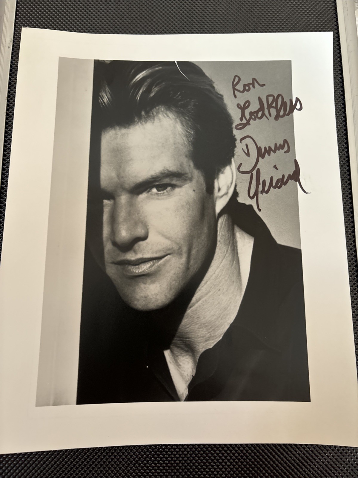 Dennis Quaid Actor Signed/Auto 8×10 Photo Personalized