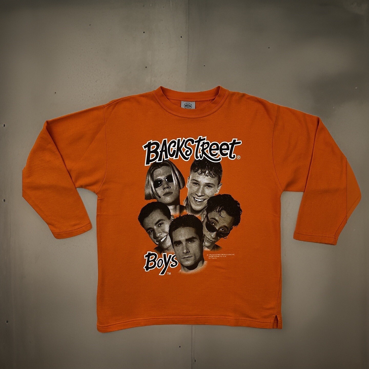 Backstreet Boys 1996 Tour Vintage Long Sleeve Crew Neck