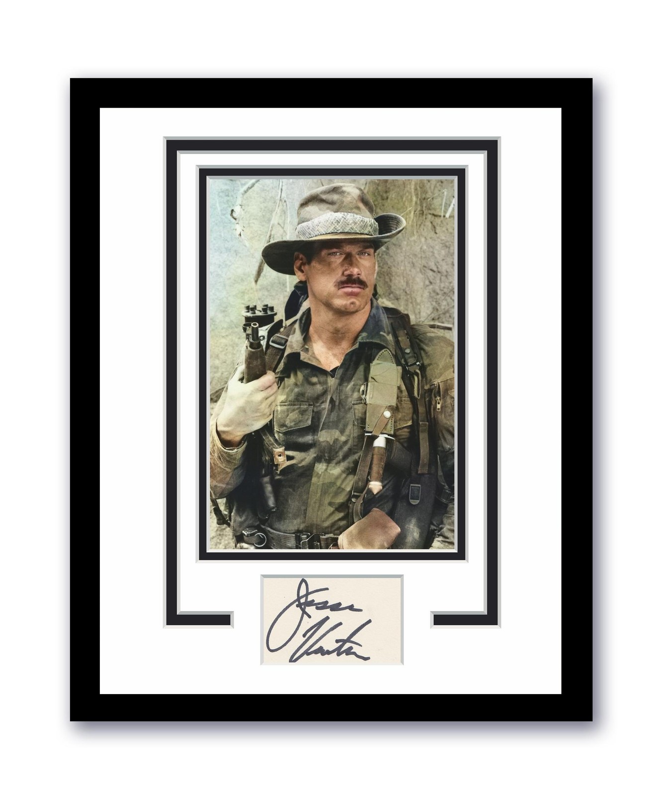 Predator Jesse Ventura Autographed Signed 11×14 Framed Photo ACOA
