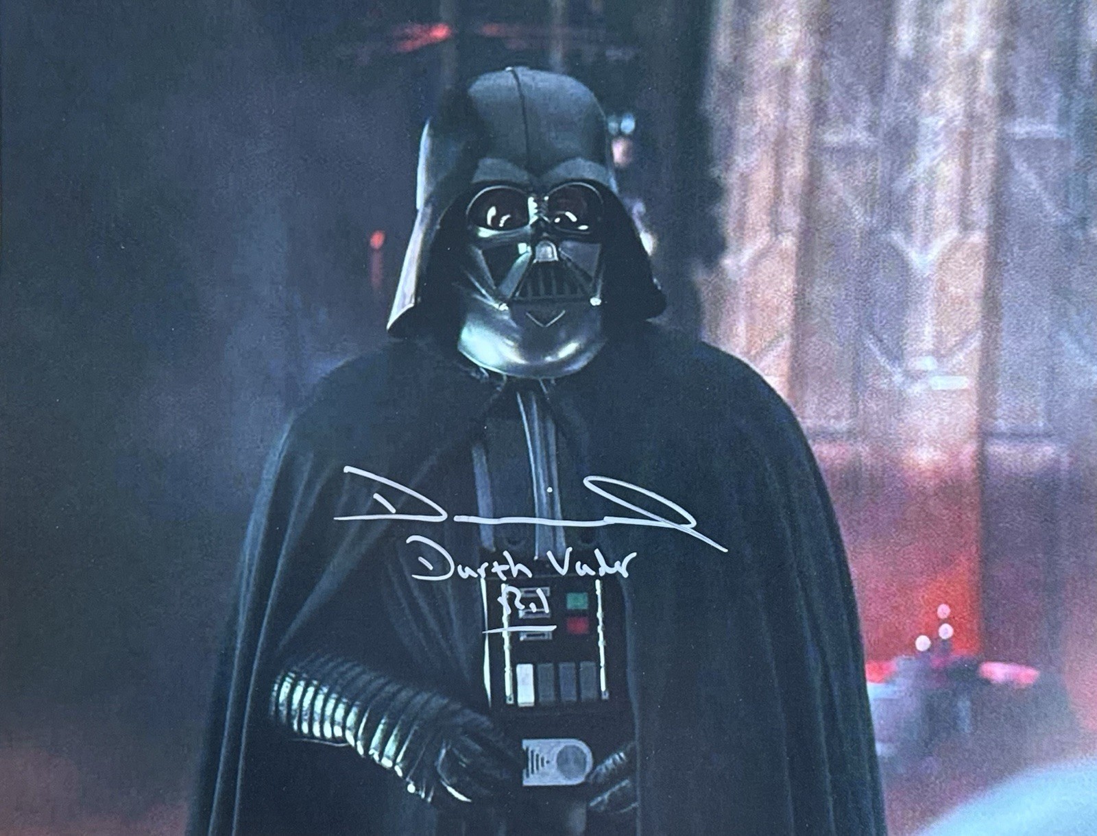 Daniel Naprous Star Wars Rogue 1 Darth Vader signed Autographed 11×14 photo K9