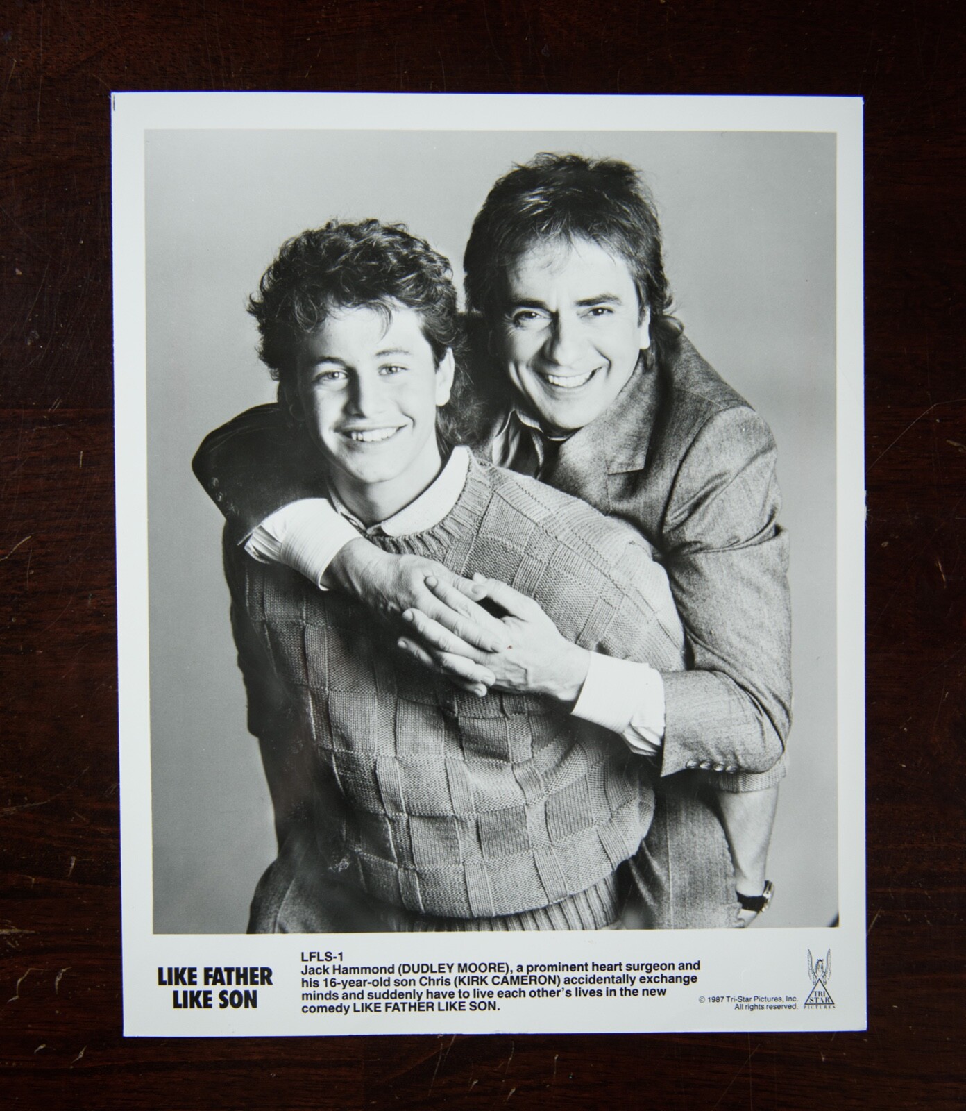 “Like Father Like Son” (1987) press kit photo – Dudley Moore, Kirk Cameron