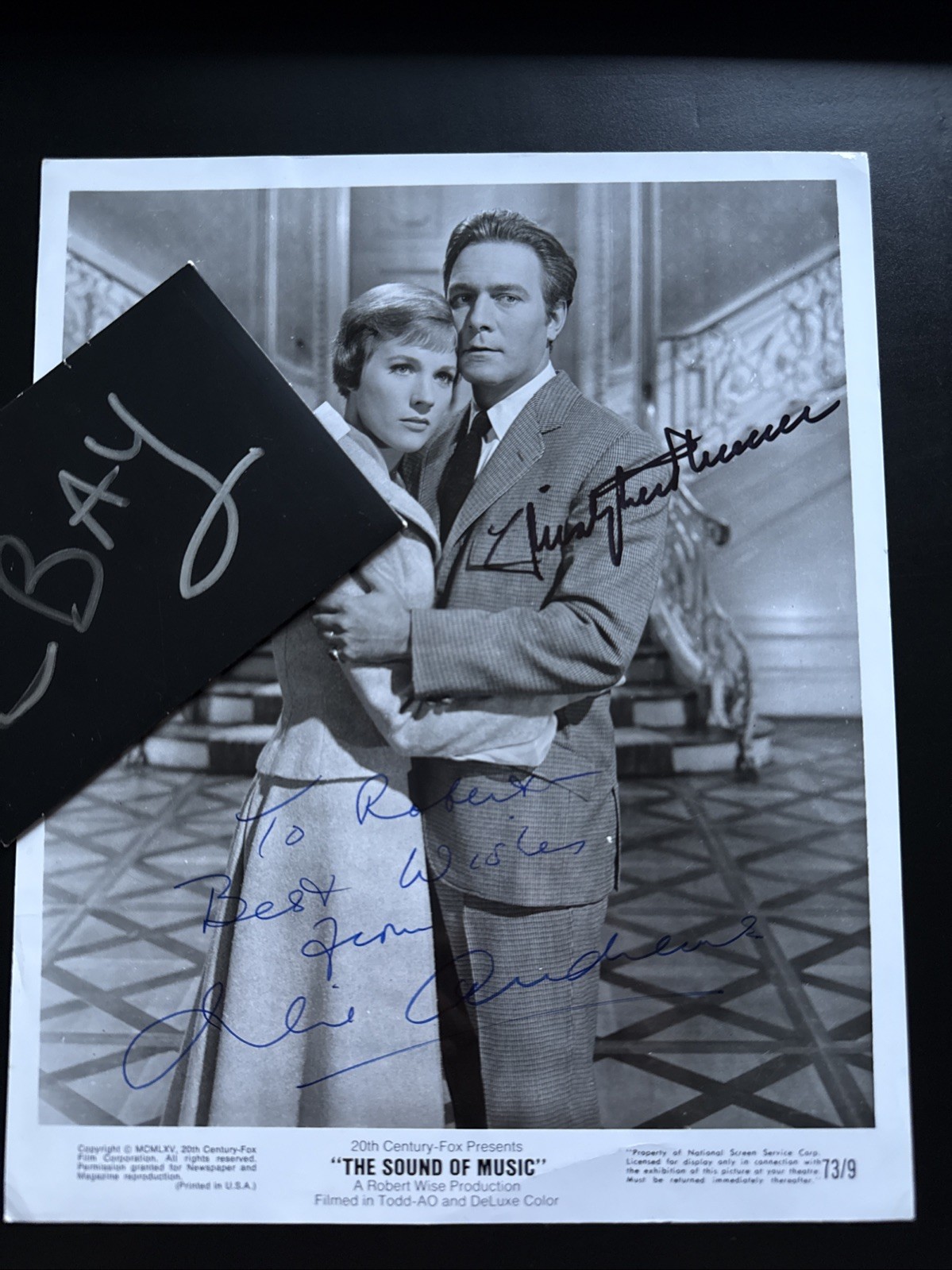 Julie Andrews & Christopher Plummer Signed Autograph JSA COA The Sound Of Music
