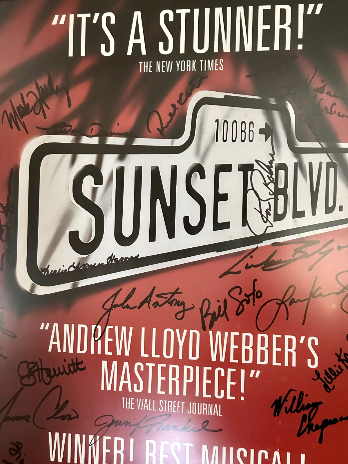 Rare Andrew Lloyd Webber’s Sunset Boulevard Theater Poster 1996 Size 14×22 In.