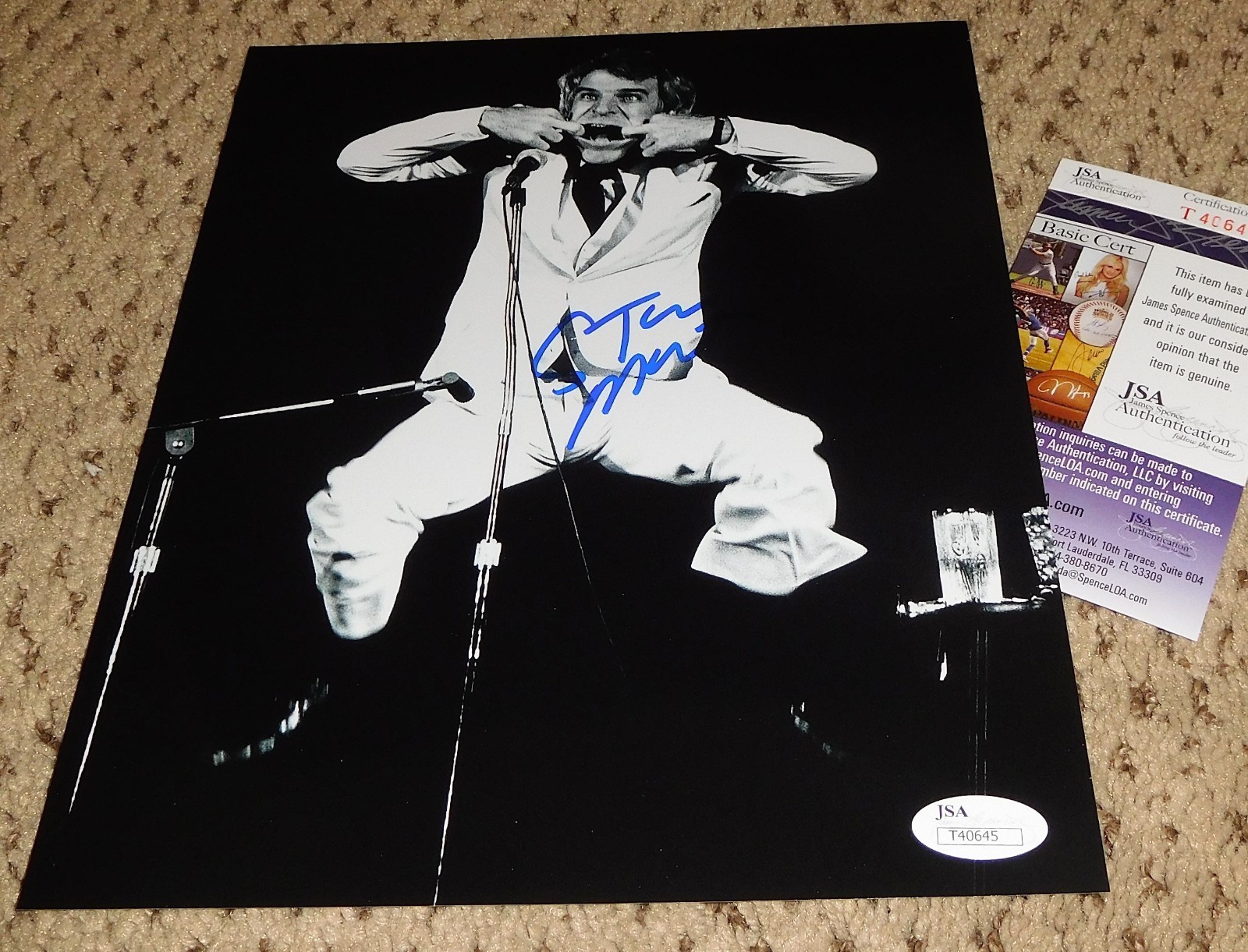 STEVE MARTIN SIGNED 8X10 JSA AUTOGRAPH COA THE THREE AMIGOS 3 JERK PINK PANTER