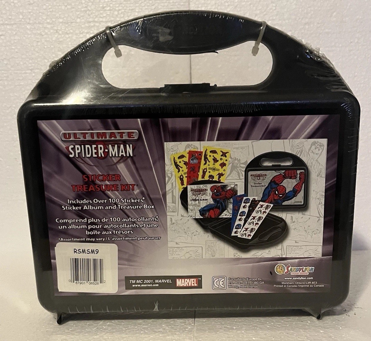2001 Ultimate Spider-Man Sticker Treasure Kit by Sandy Lion SEALED NEW Vintage