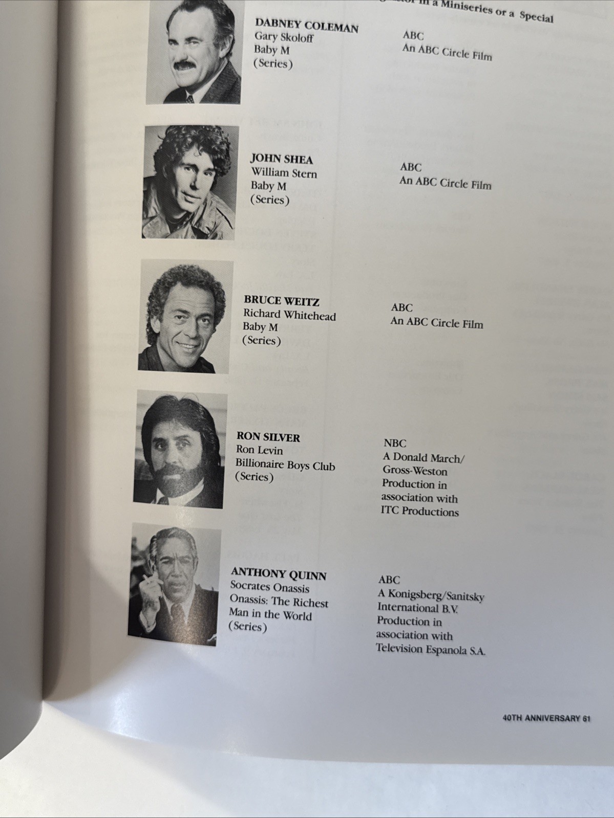 1988 40TH ANNUAL PRIME-TIME EMMY AWARDS PROGRAM-The Golden Girls
