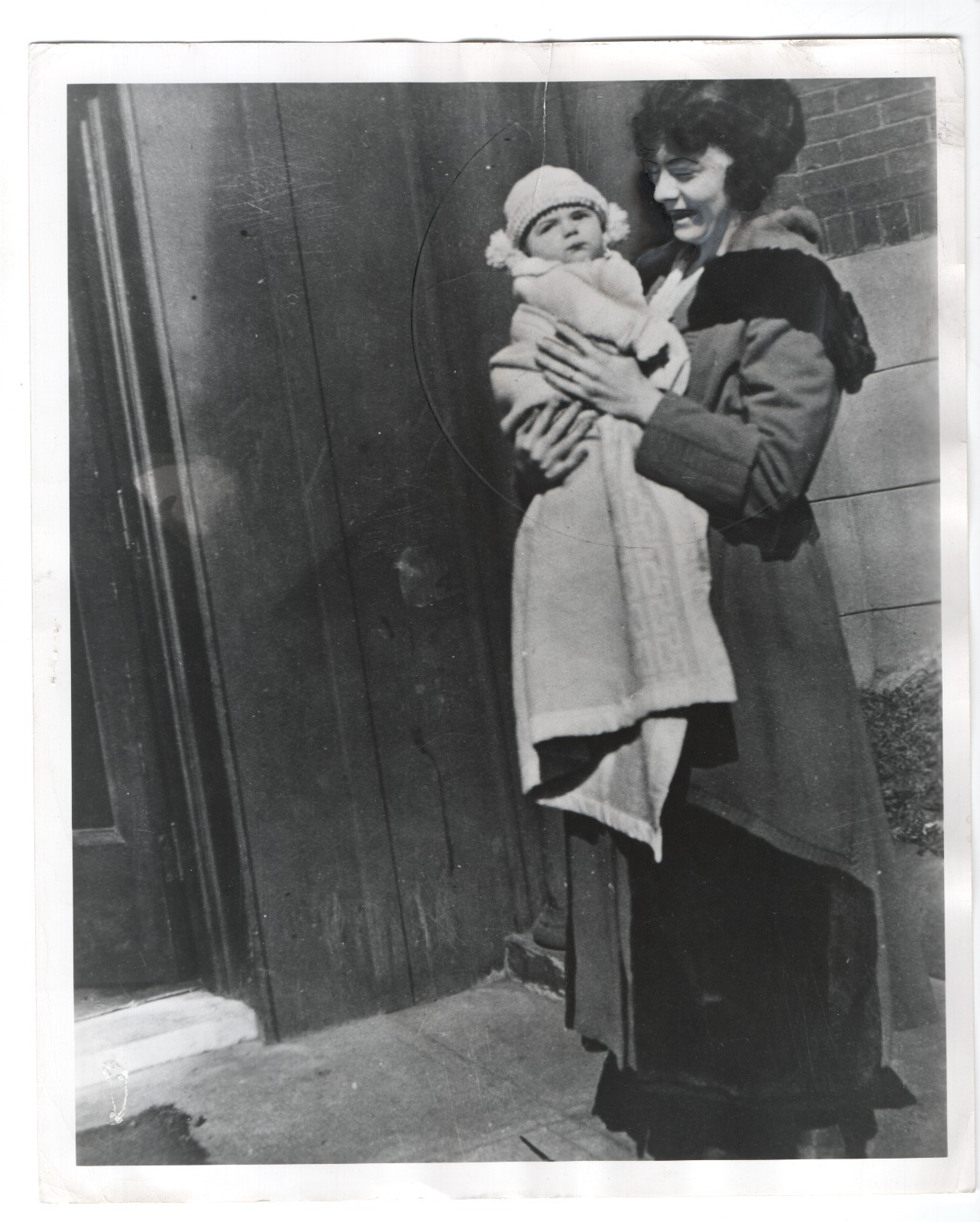 Baby Rita Hayworth 4 1/2 Weeks with Mother Orig 1949 8×10 Photo
