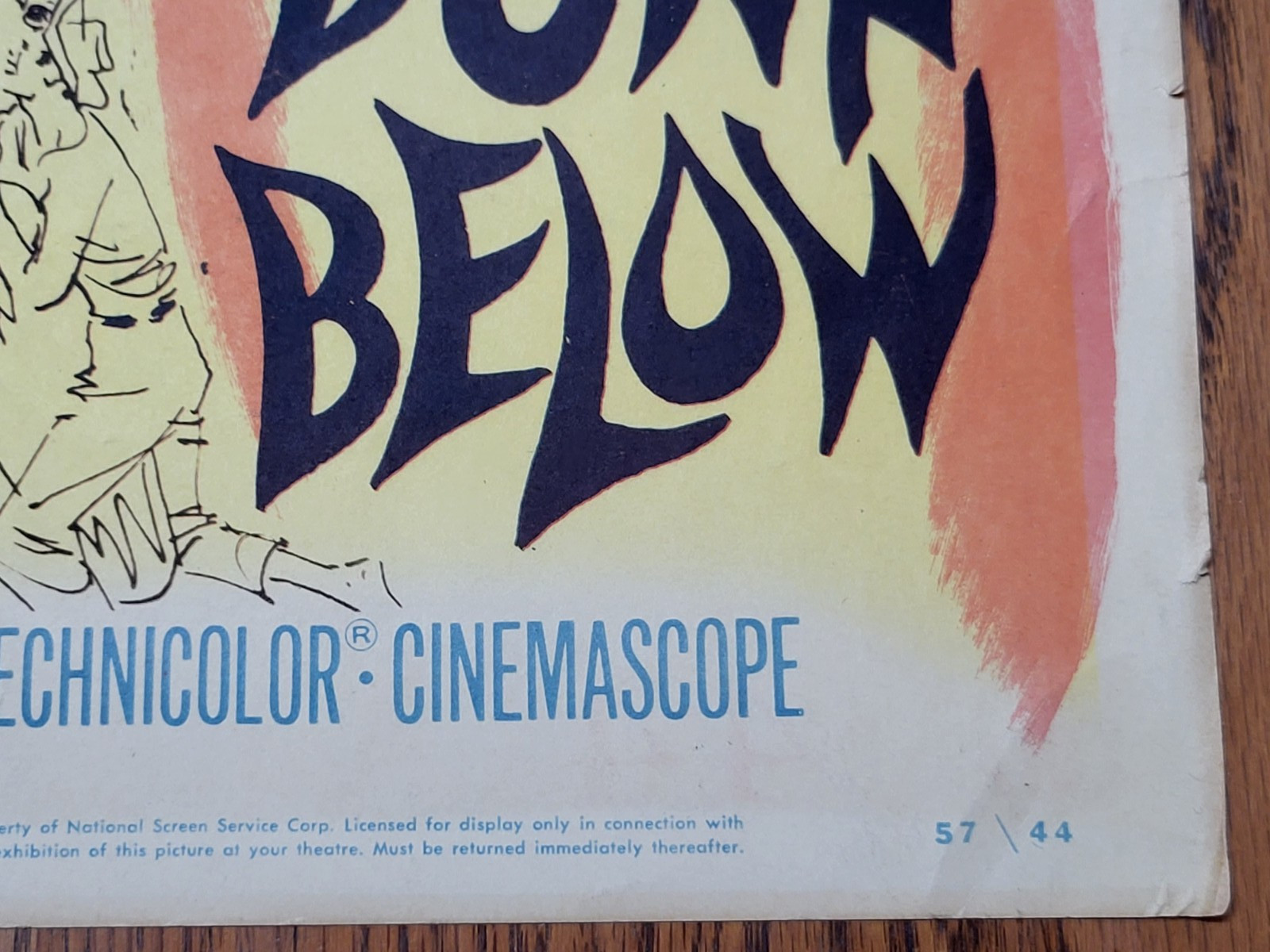 Rita Hayworth Robert Mitchum Fire Down Below 1957 Original Poster 14×36 Lemmon