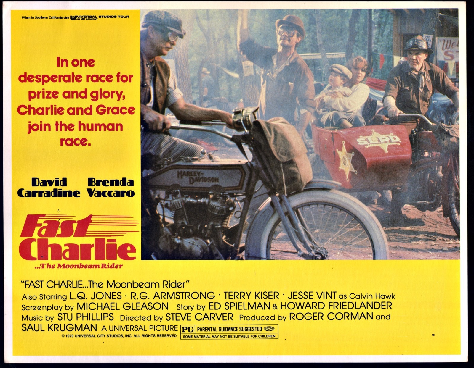 Fast Charlie 1979 Movie Lobby Card David Carradine Brenda Vaccaro