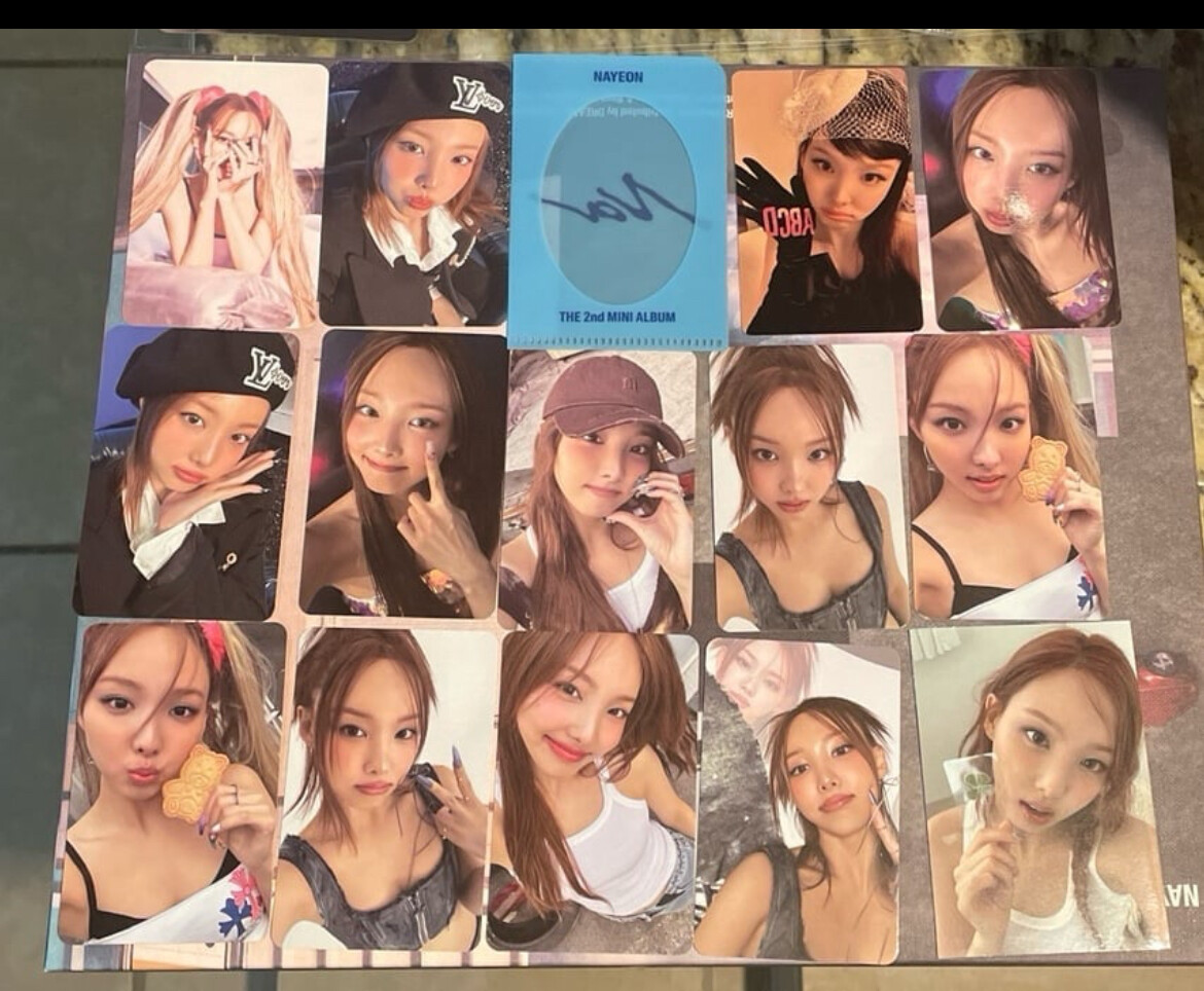 twice Nayeon Na 2nd mini album photocards
