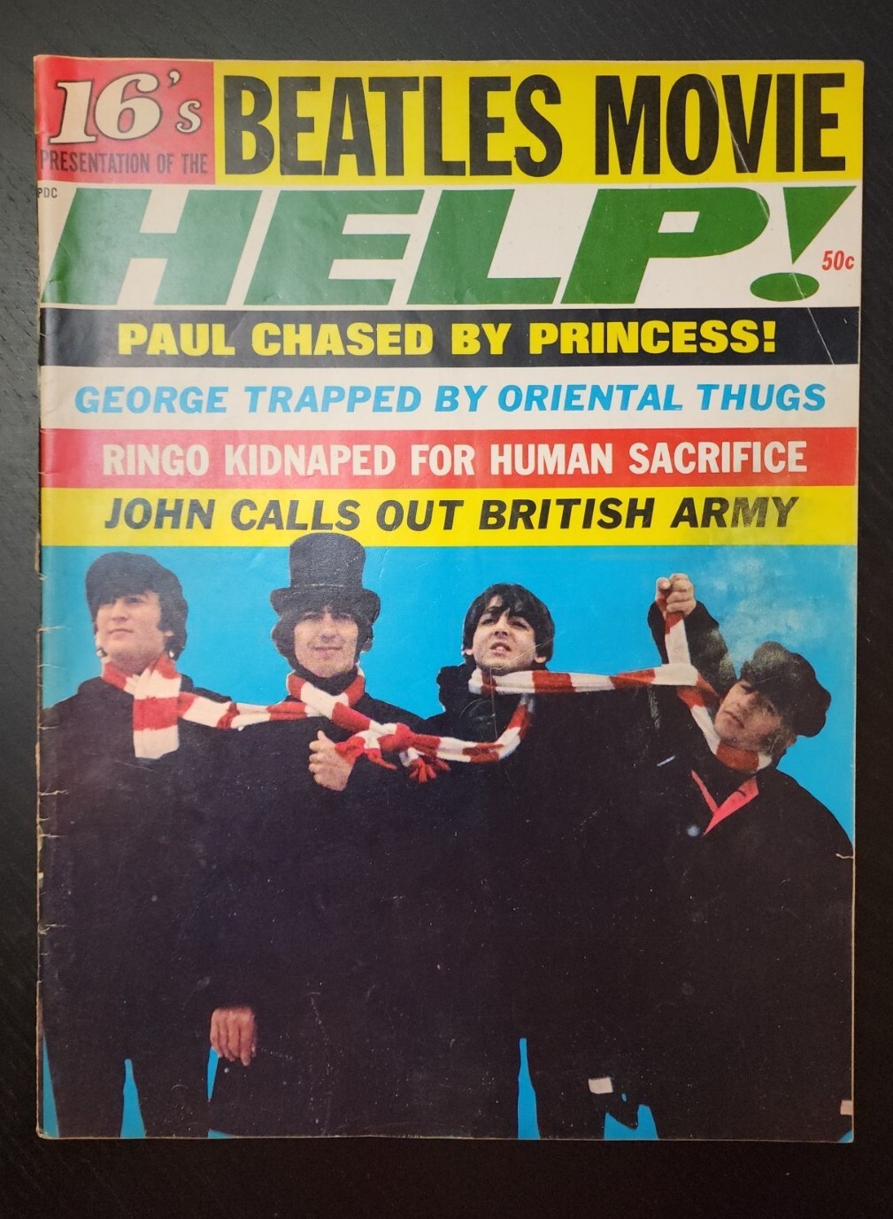 16 Magazine’s Presentation of the Beatles’ Movie HELP! Summer 1965 Scarce