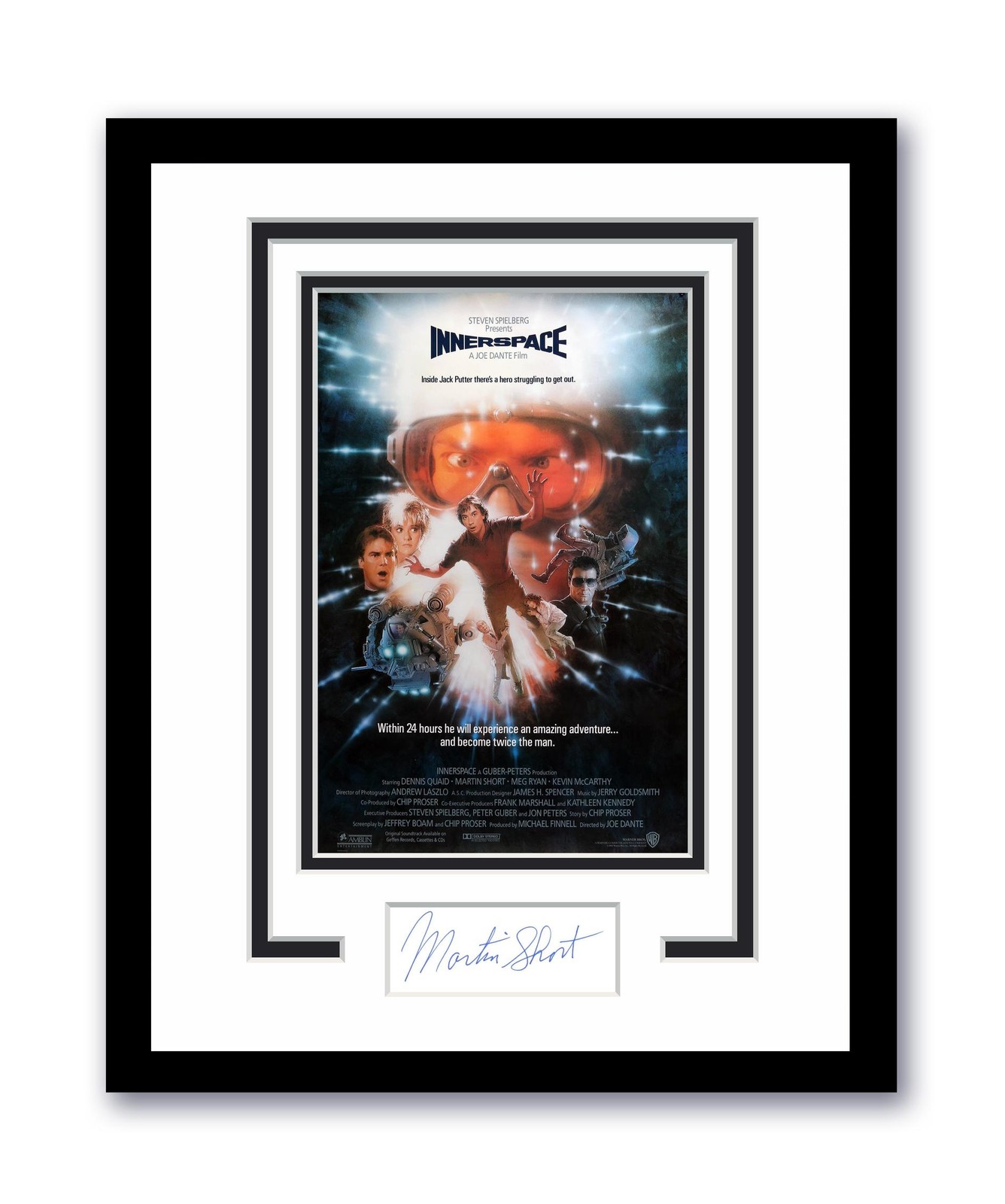 Martin Short Autographed Signed 11×14 Framed Photo Innerspace ACOA