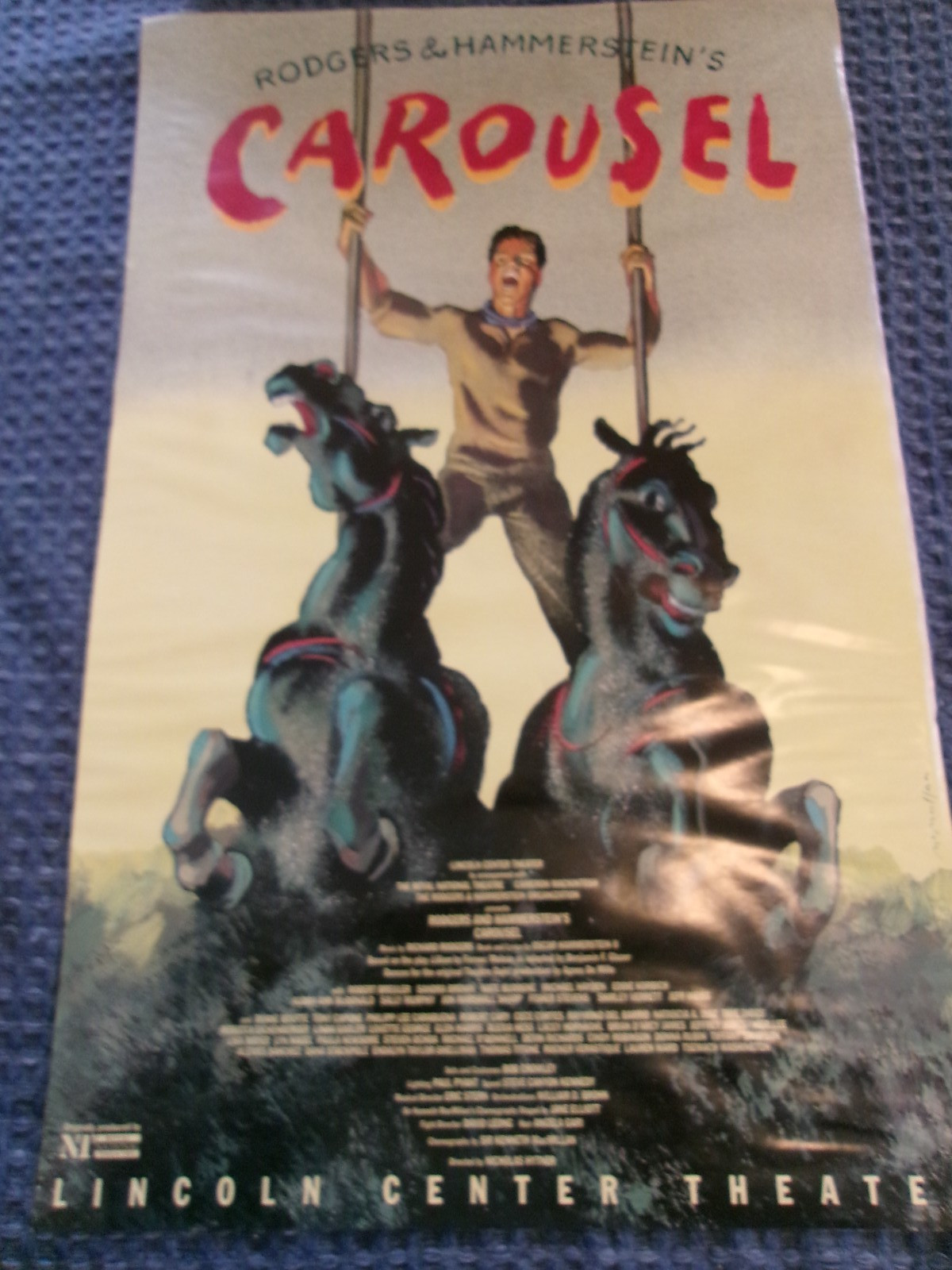 CAROUSEL Original Revival Broadway Paper Window Card Audra McDonald Michael Hayd